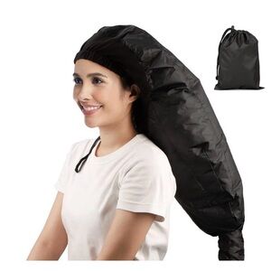 Black Hair Dryer Bonnet Attachment